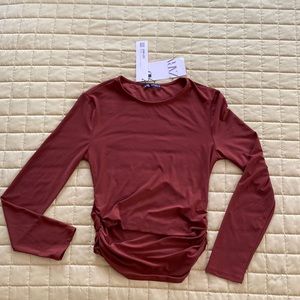 Zara cute brown blouse, size S